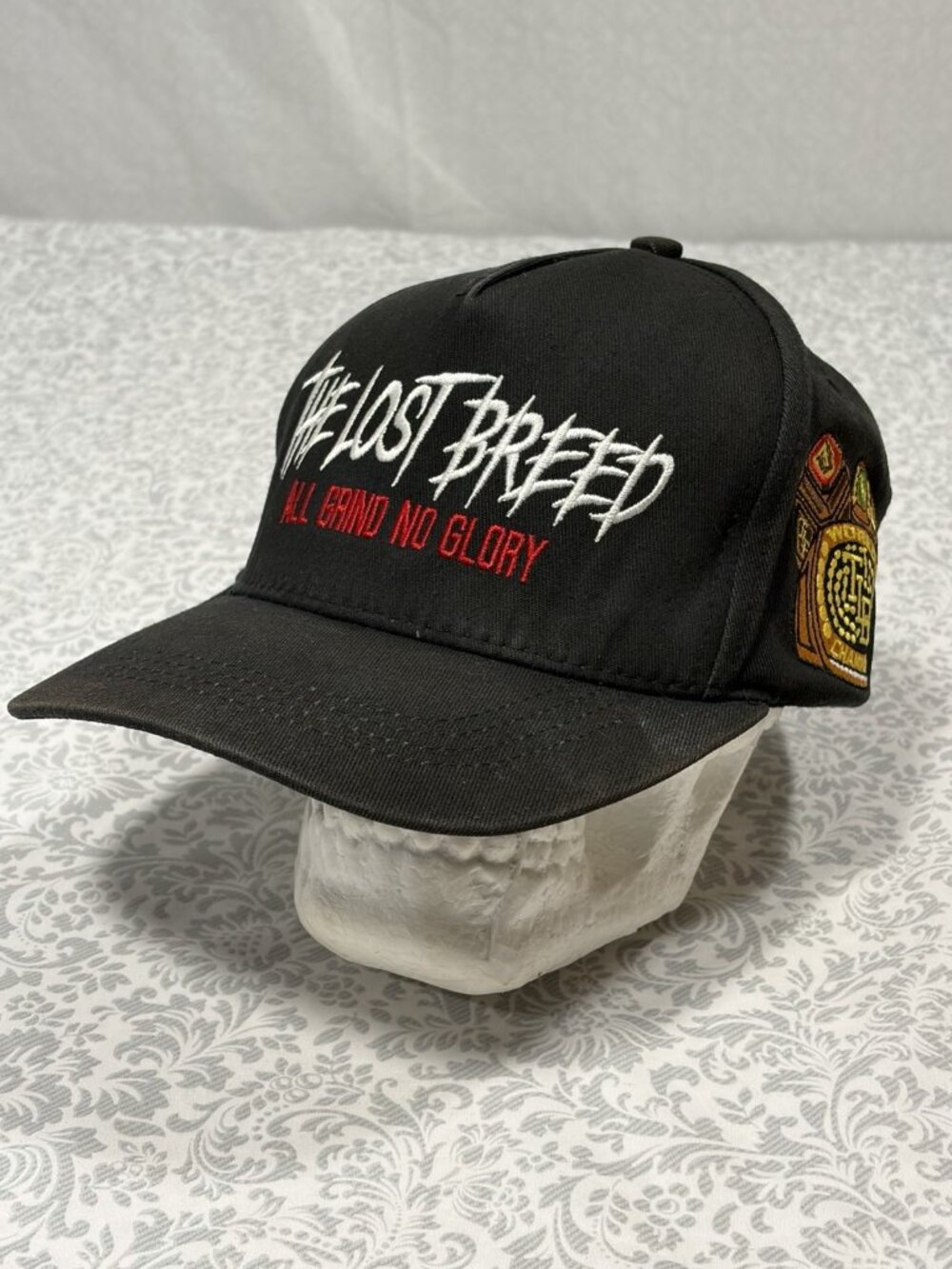 The Lost Breed World Champions All Grind No Glory Hat Cap Snap Back Black